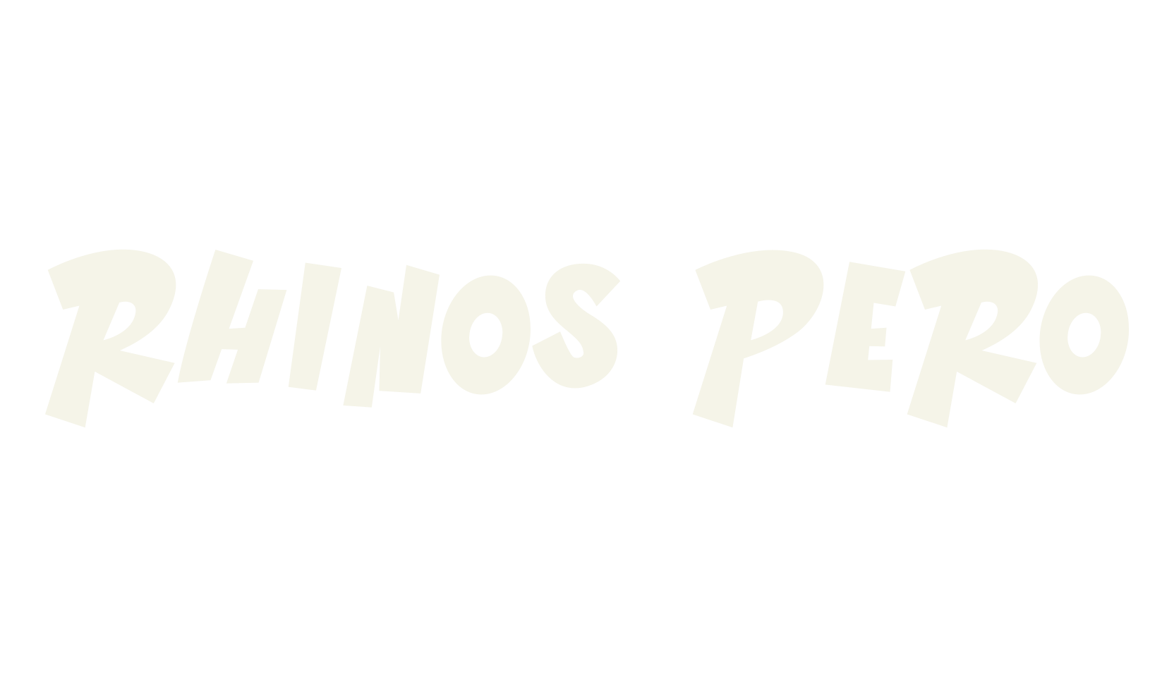 Rhinos Pero, graffiti font preview
