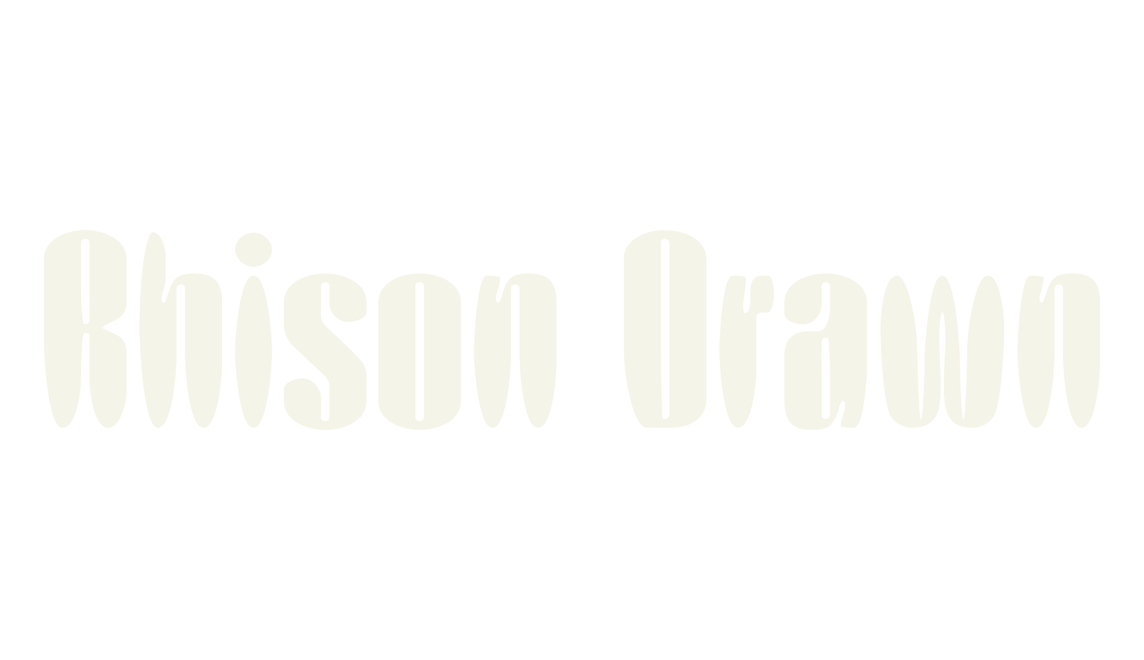 Rhison Drawn, bold font preview