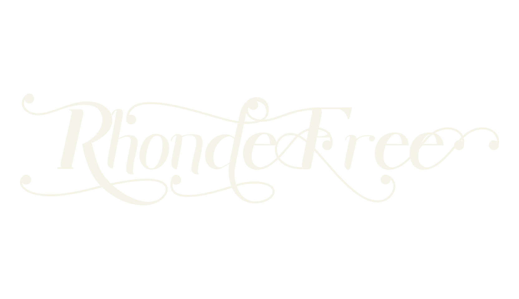 Rhonde Free, fashion sign font preview