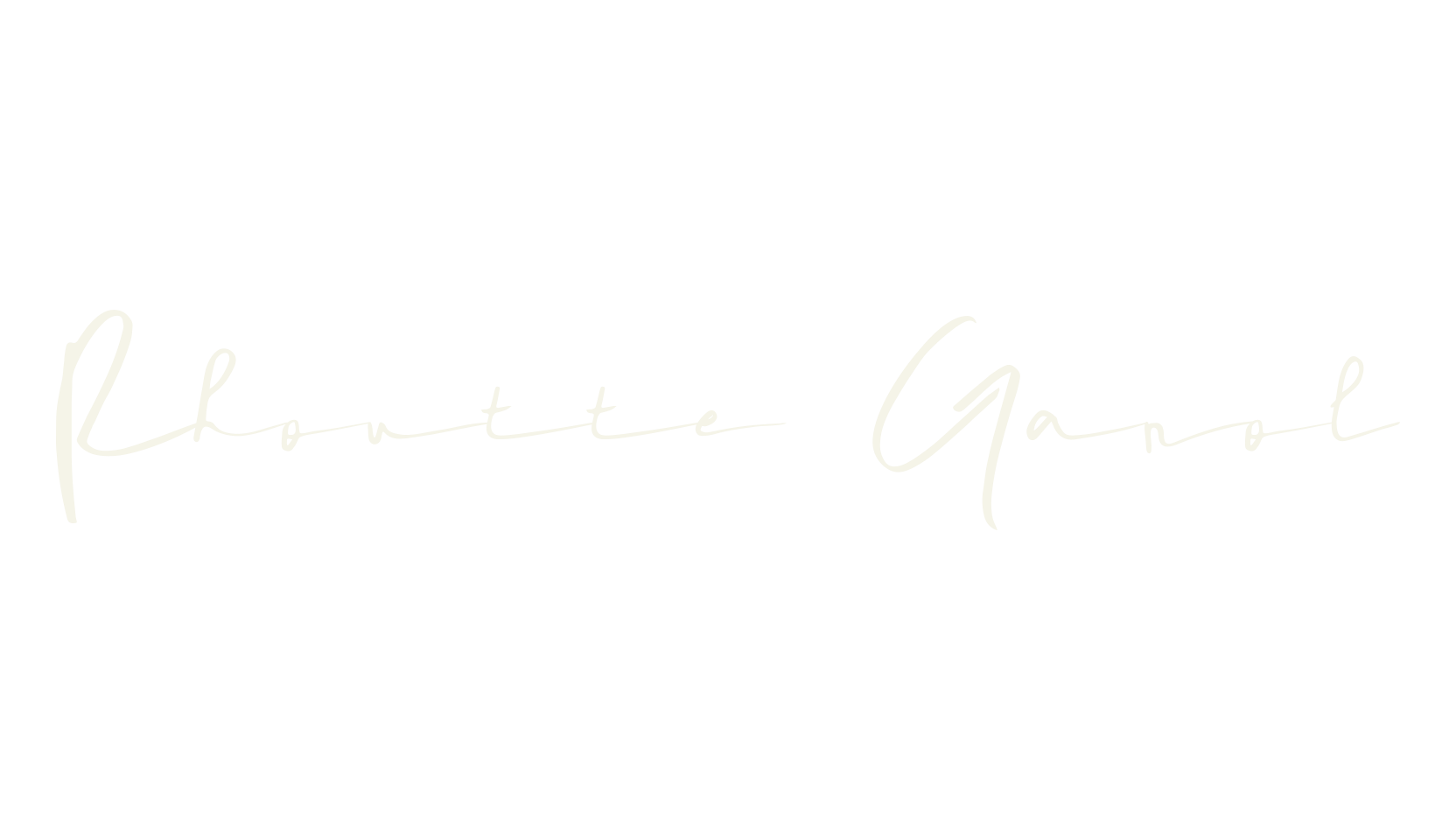 Rhoutte Ganol, lettering font preview