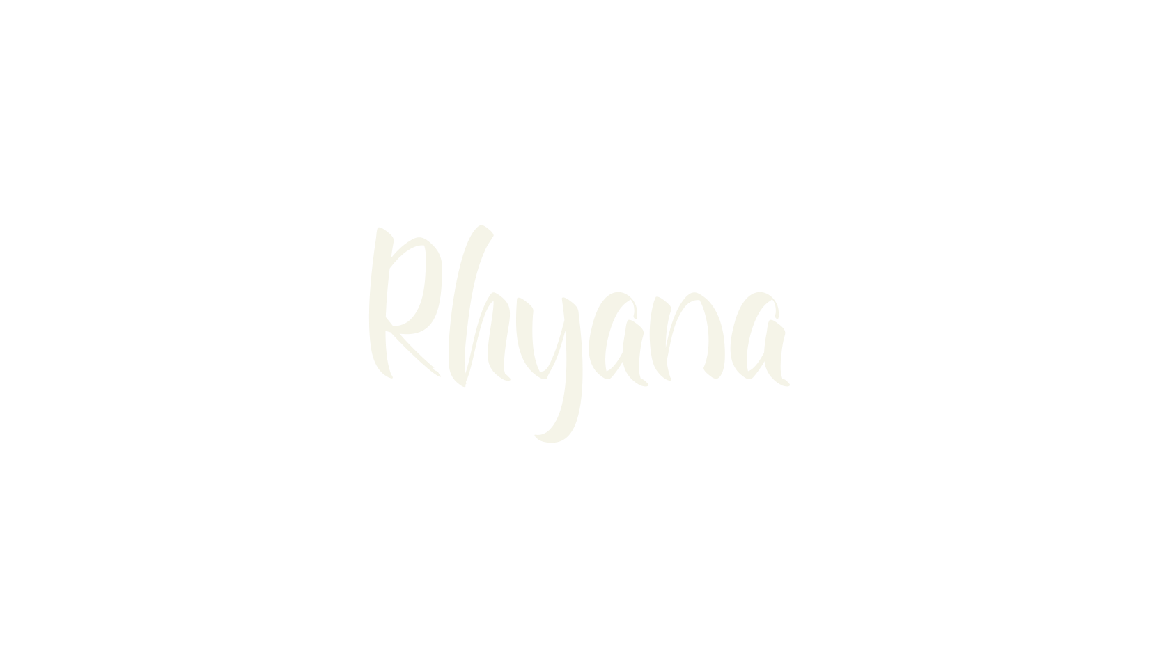Rhyana, calligraphy font preview