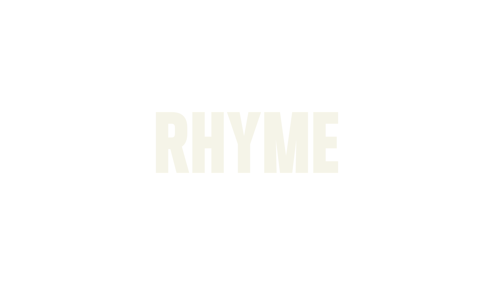 Rhyme, modern font preview