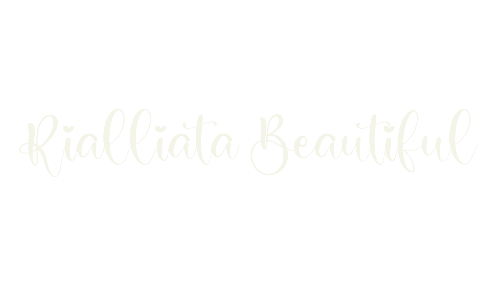 Rialliata Beautiful, beautiful font preview