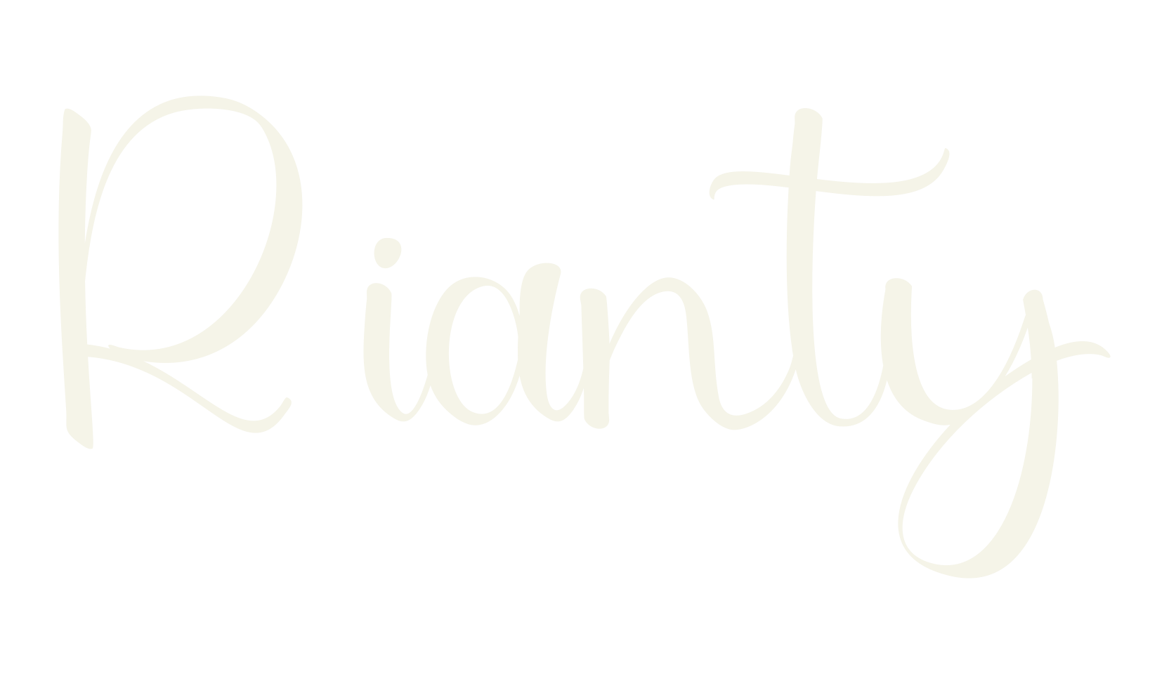 Rianty, script font preview