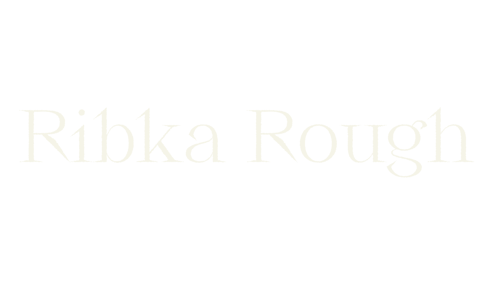 Ribka Rough, rough font preview