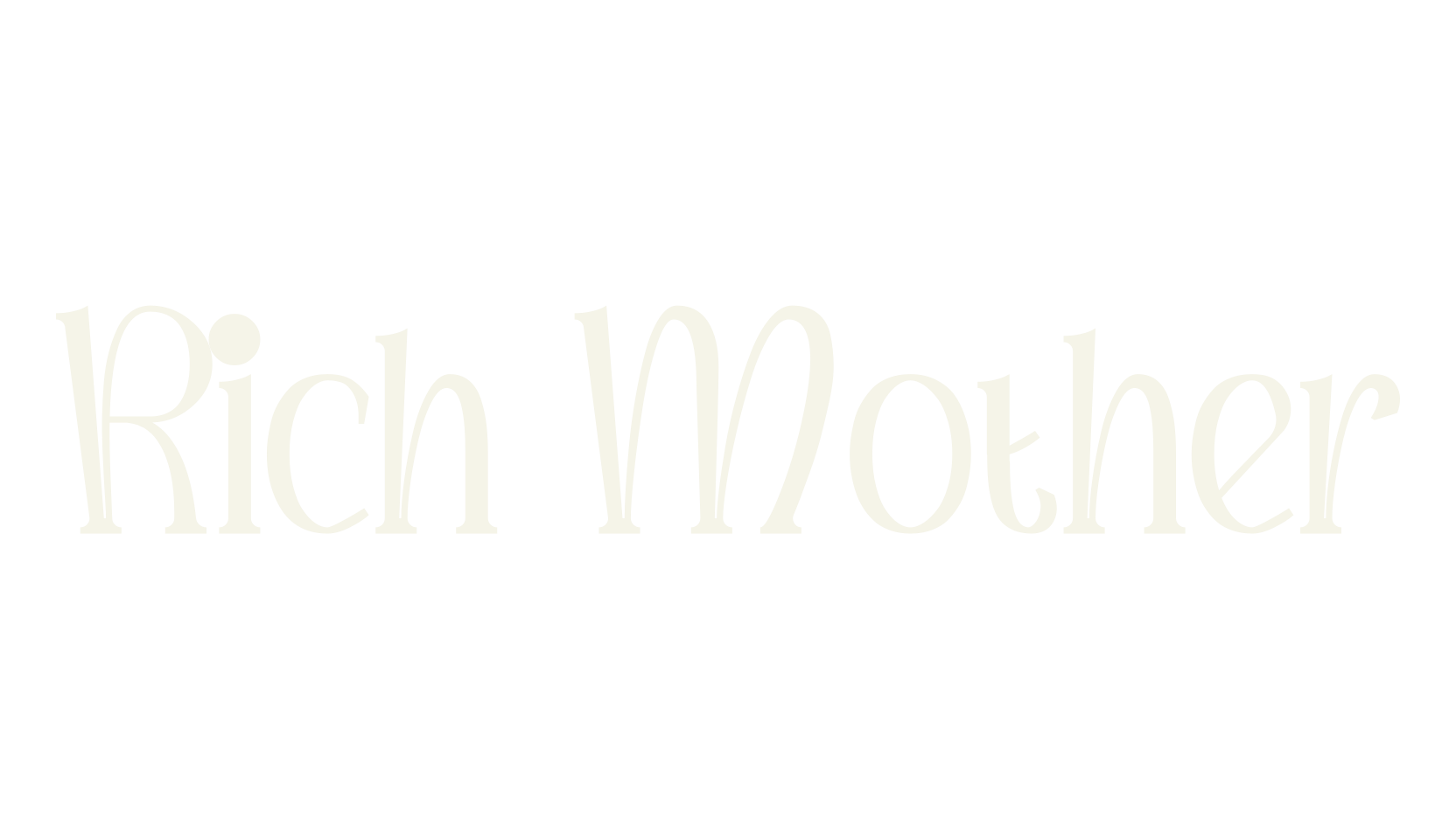 Rich Mother, basic font preview
