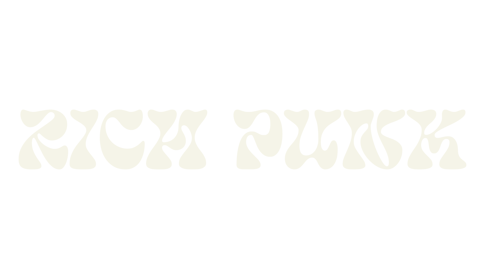 Rich Punk, psychedelic font preview