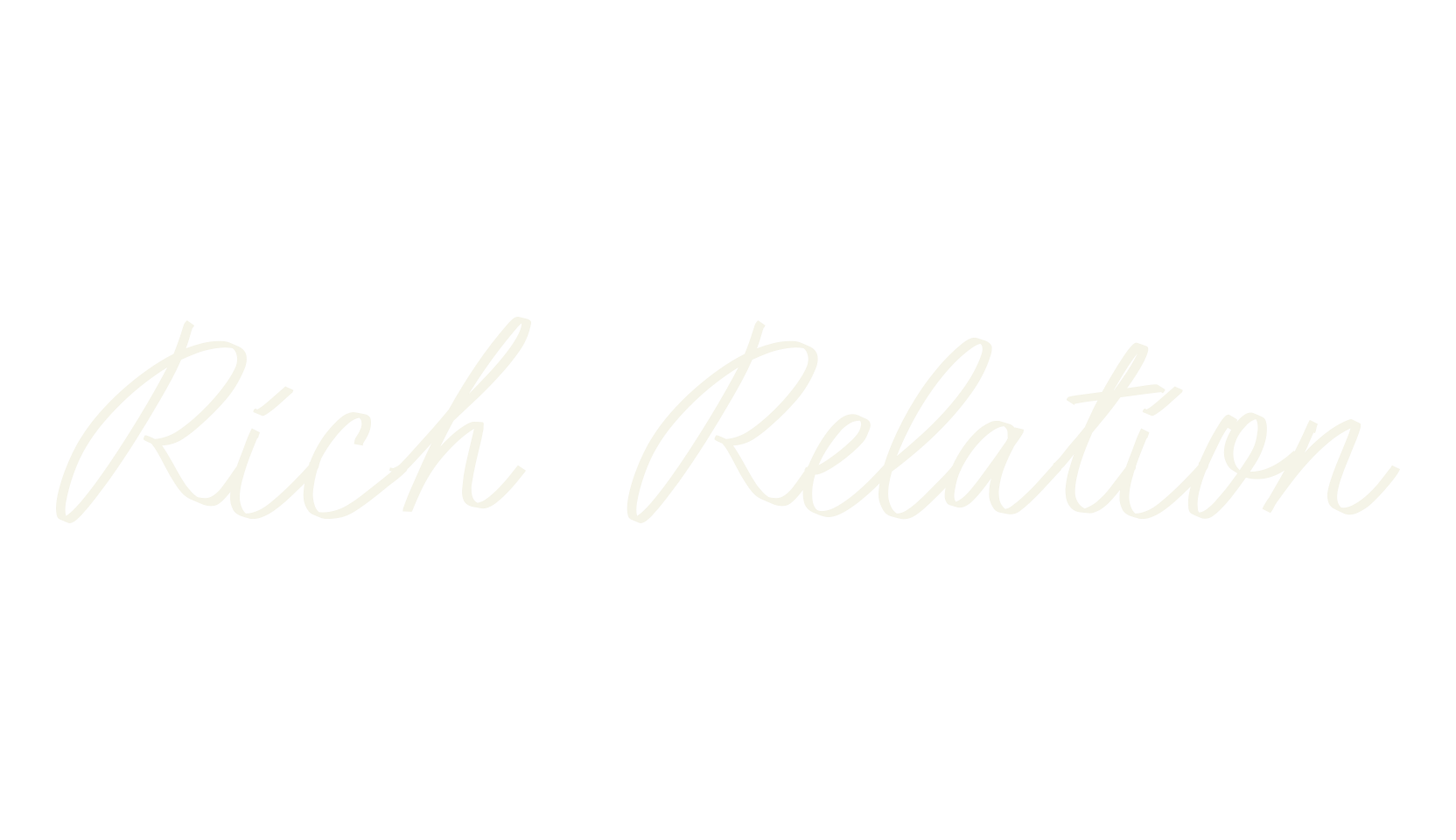 Rich Relation, handwritten font preview