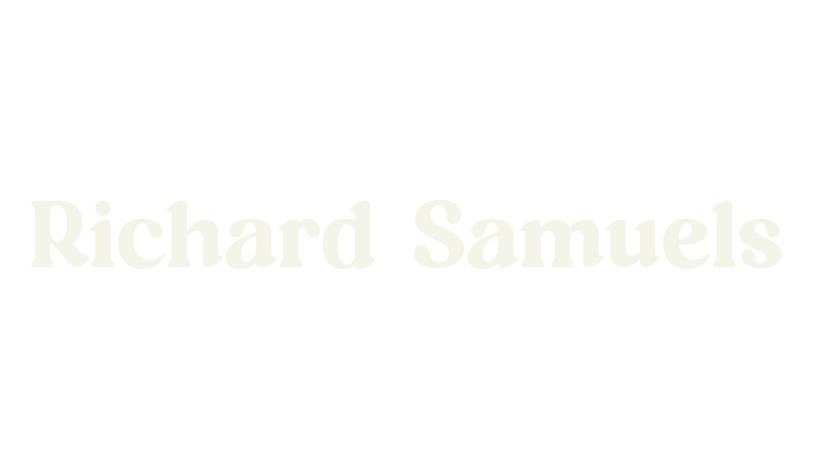 Richard Samuels, serif font preview