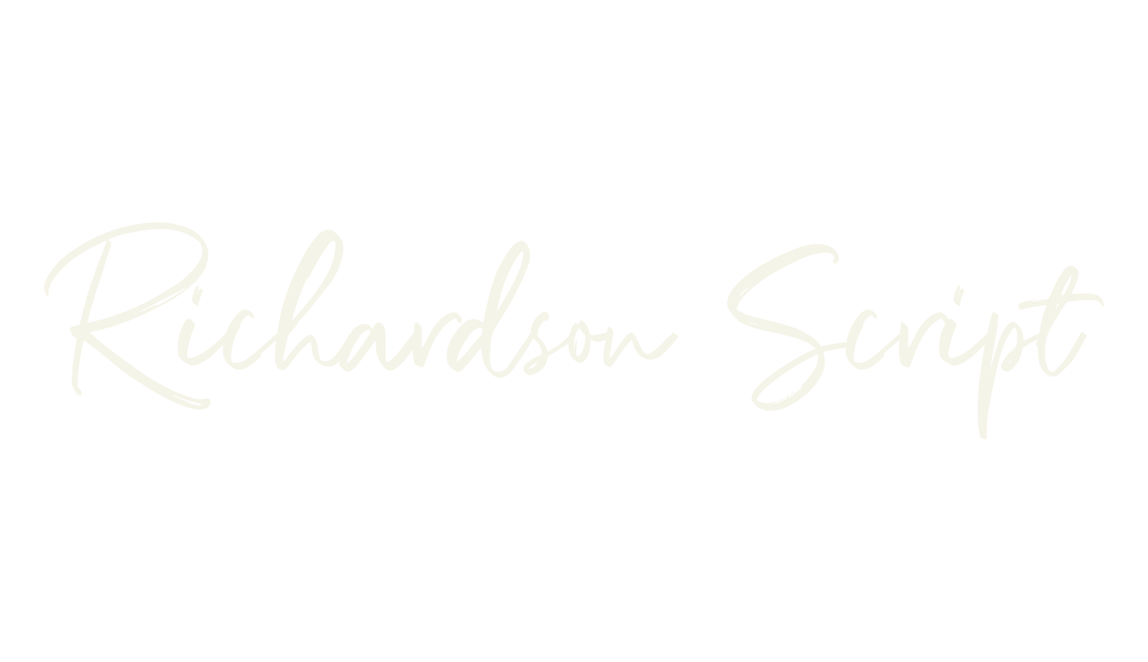 Richardson Script, script font preview