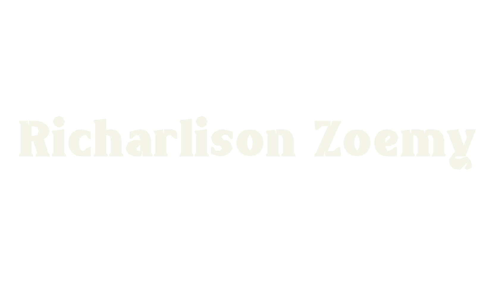 Richarlison Zoemy, basic font preview