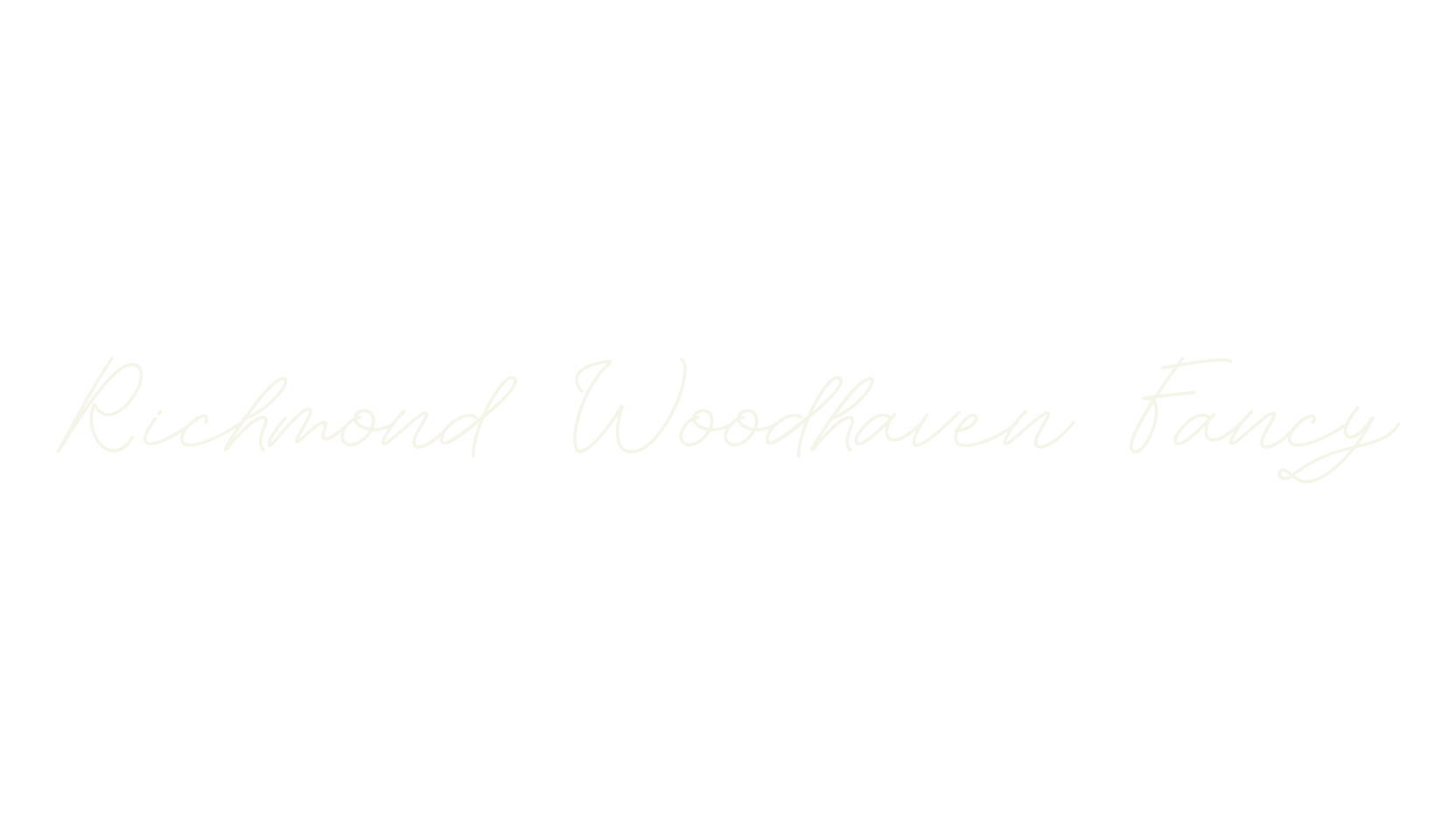 Richmond Woodhaven Fancy, fashion script font preview