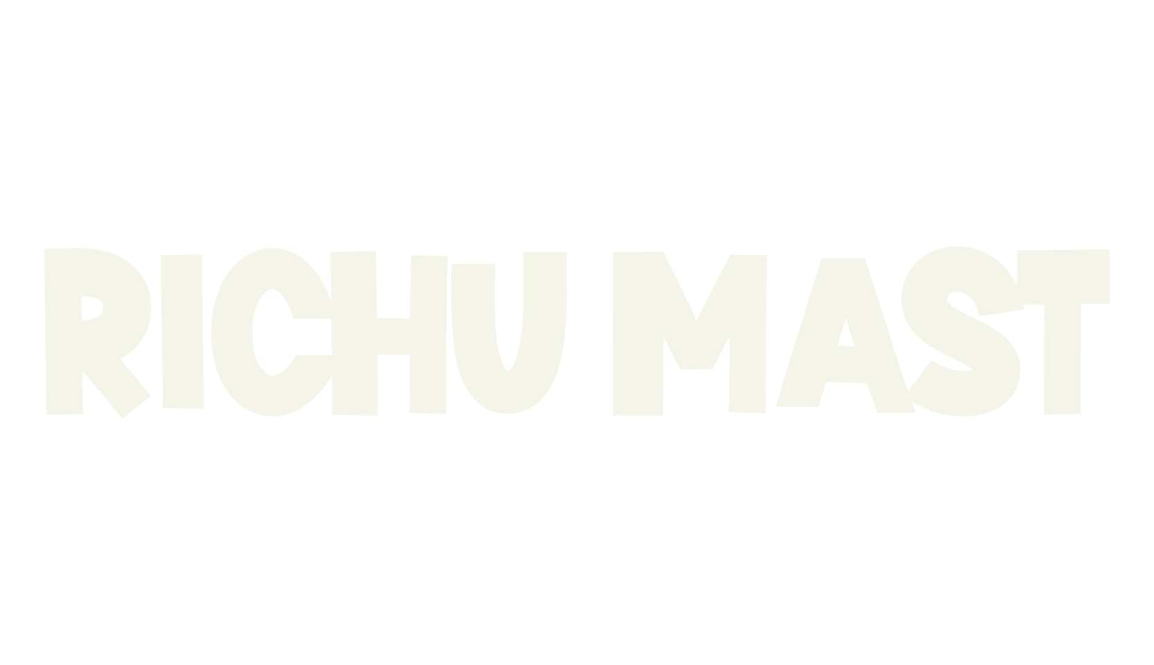 Richu Mast, shadow font preview
