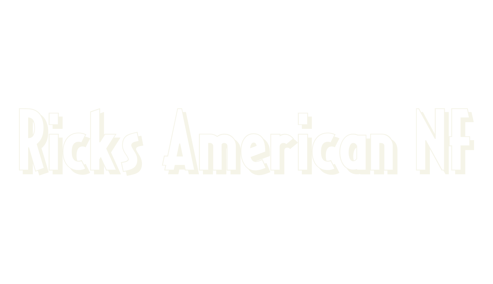 Ricks American NF, display market font preview