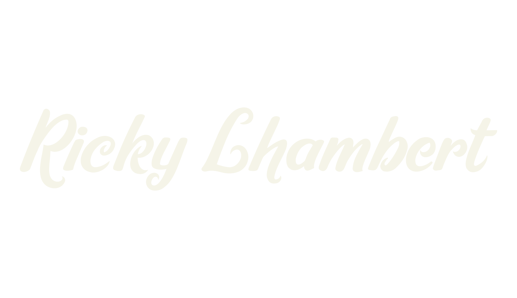Ricky Lhambert, italic font preview