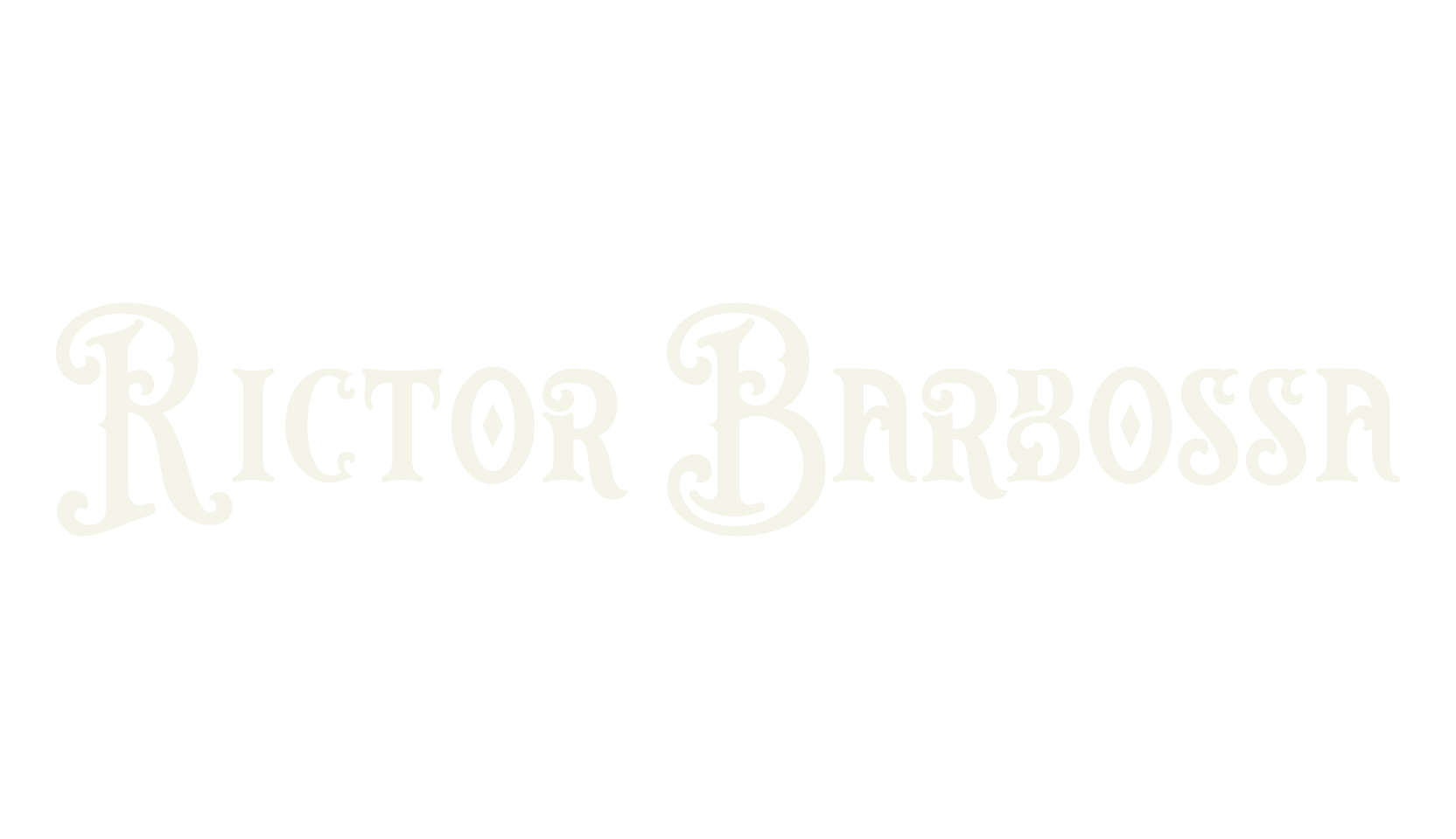 Rictor Barbossa, tattoo font preview