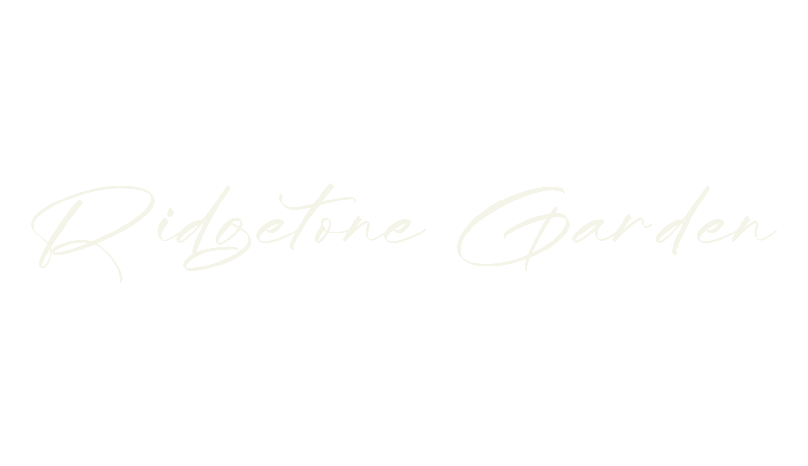 Ridgetone Garden, calligraphy font preview