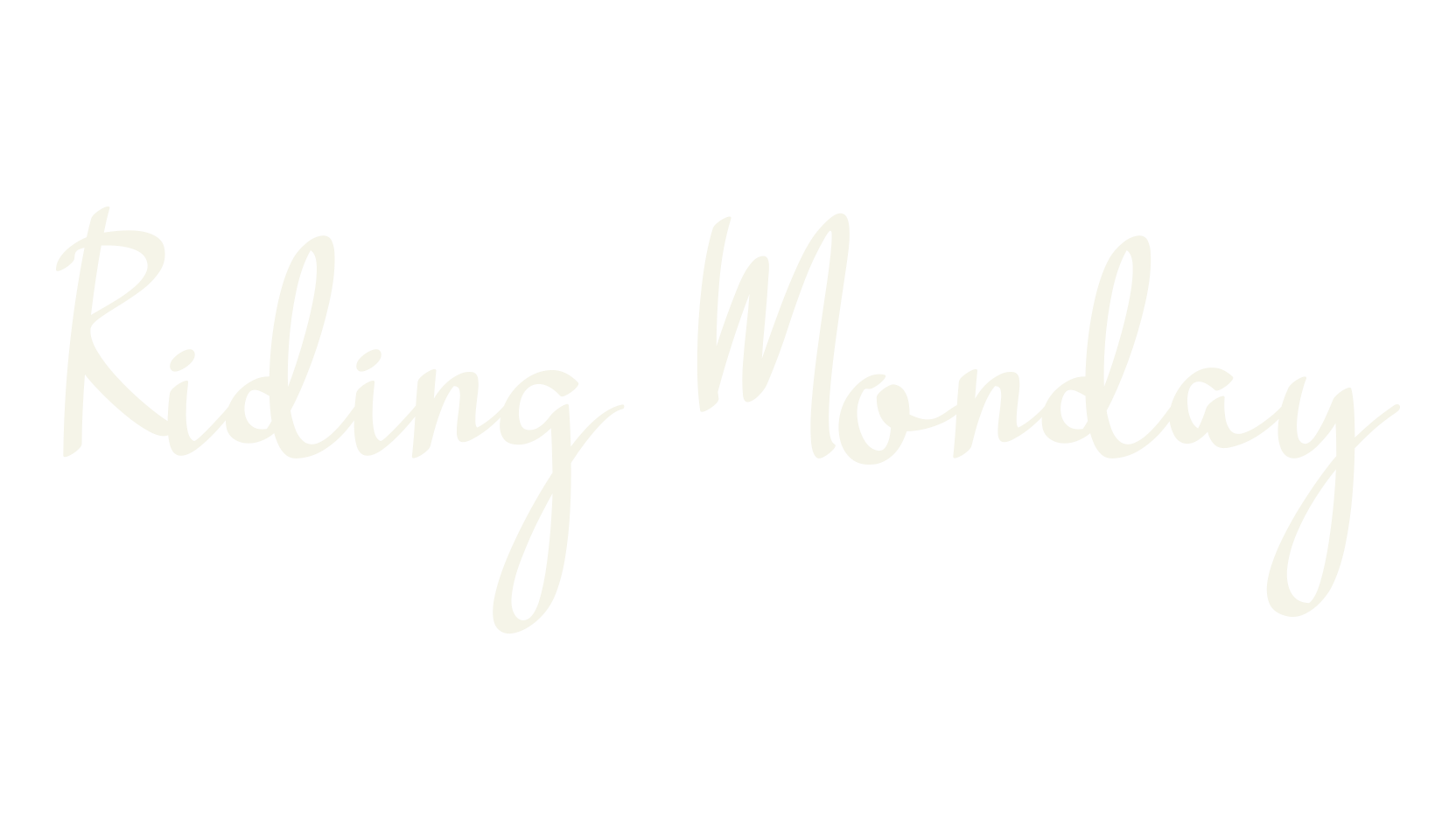 Riding Monday, watermark font preview