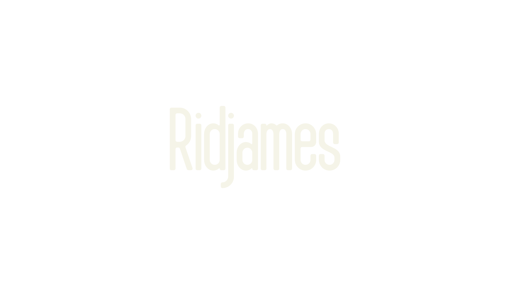 Ridjames, rounded font preview