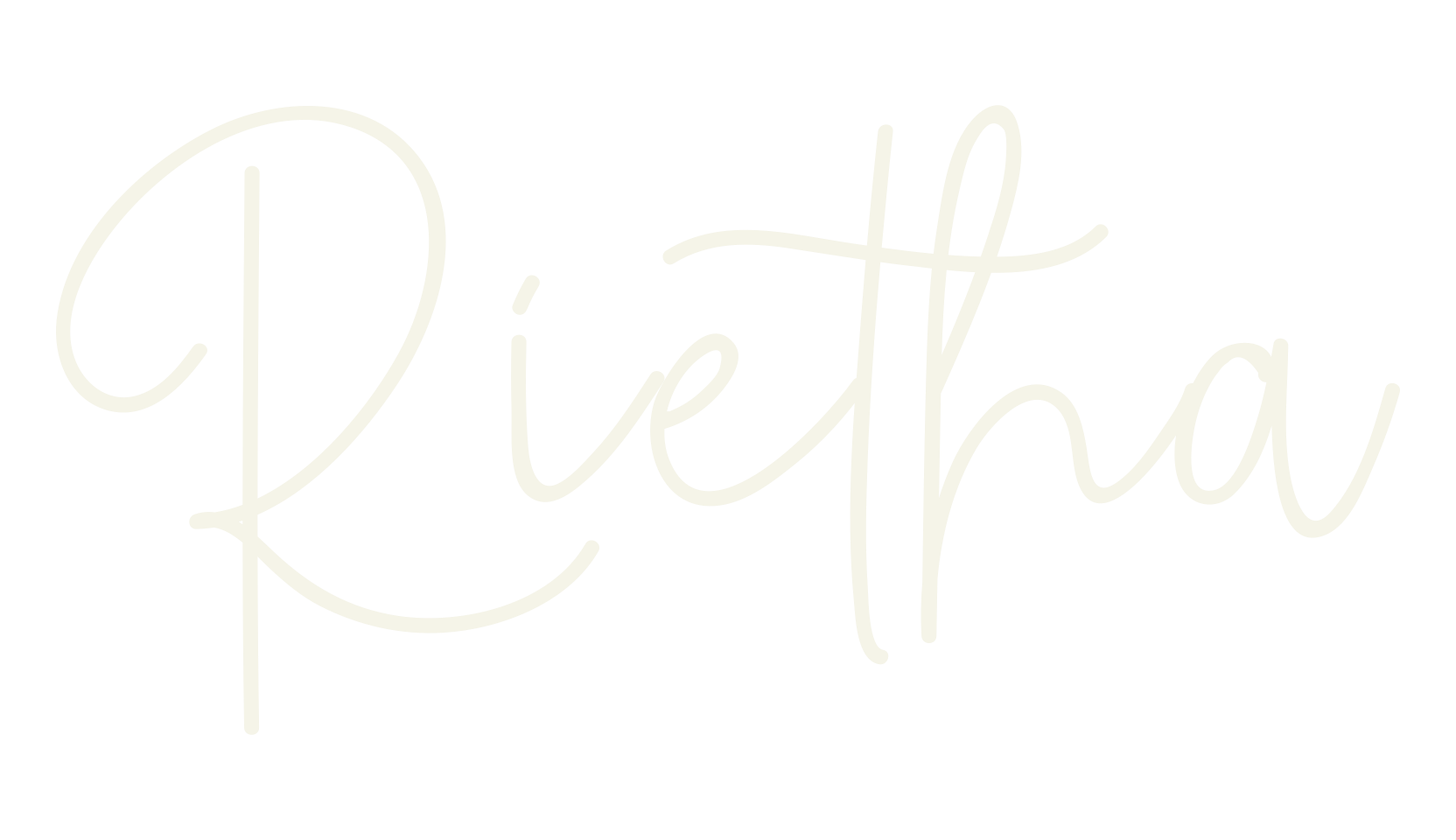 Rietha, handwriting font preview