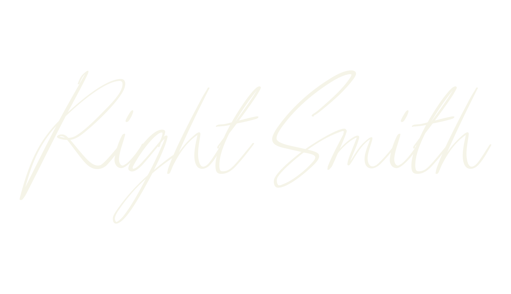 Right Smith, handwritten font preview