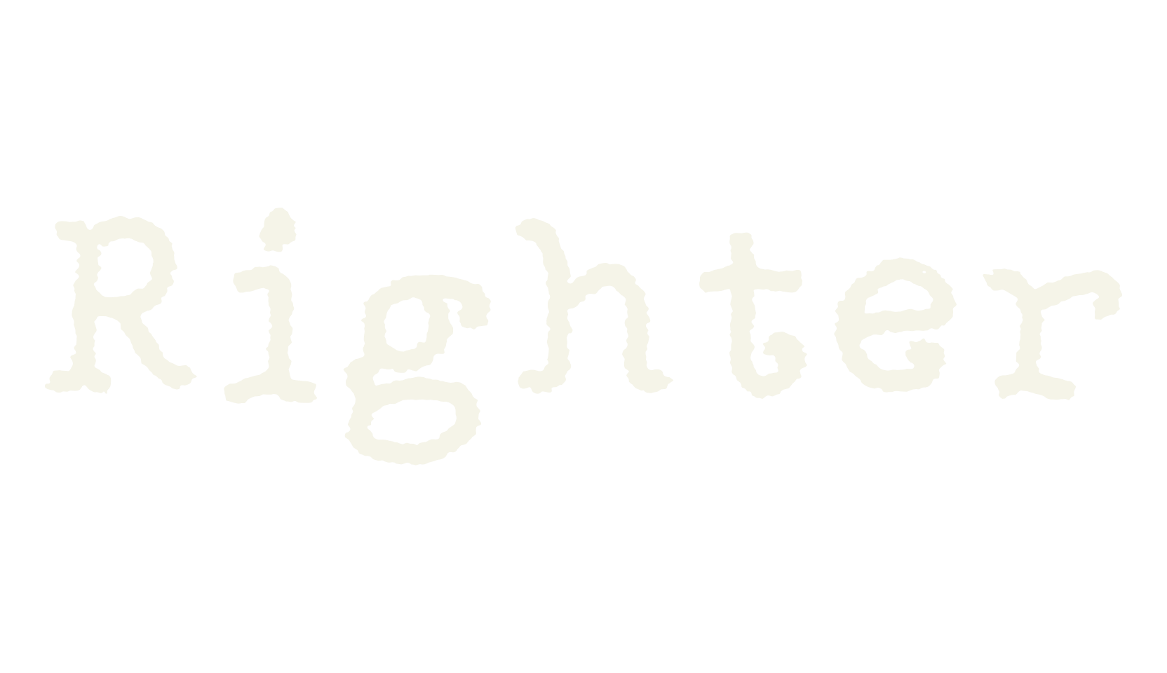 Righter, typewriter font preview