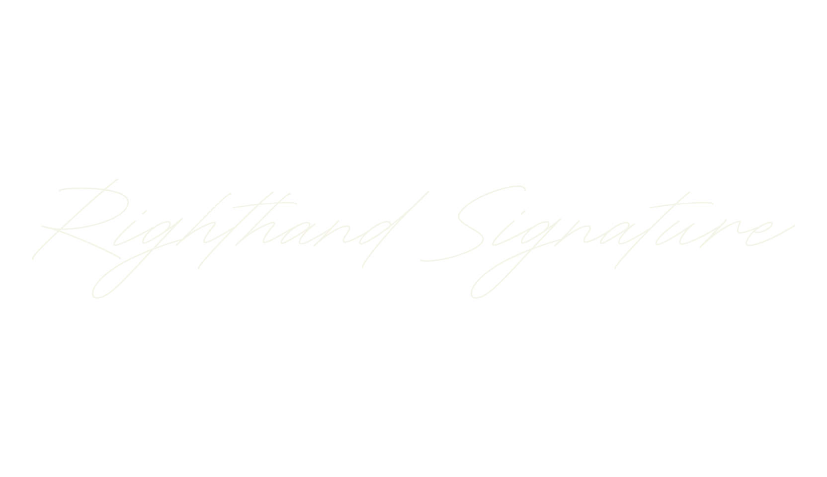 Righthand Signature, fashion script font preview