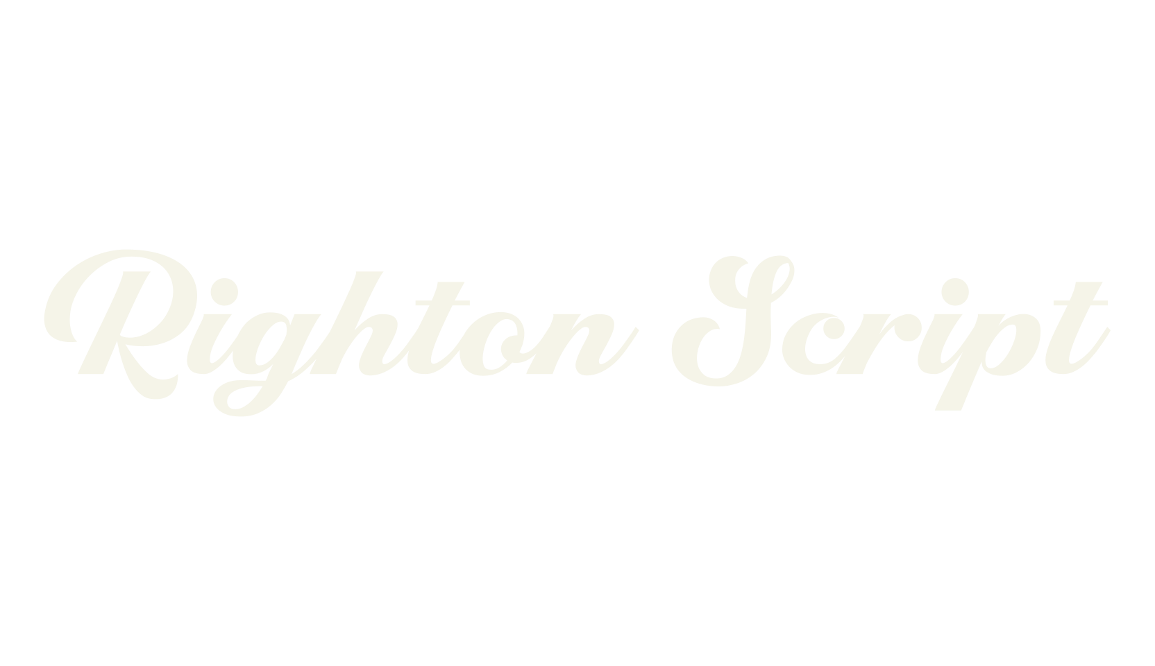 Righton Script, fashion script font preview