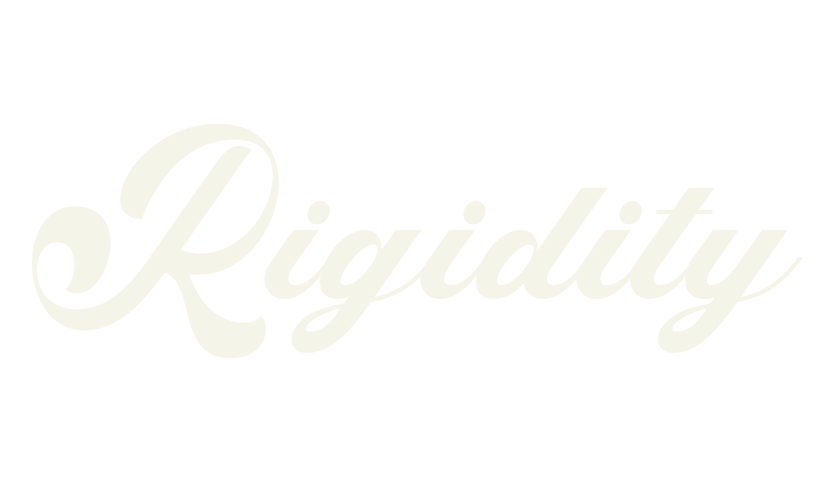 Rigidity, script font preview