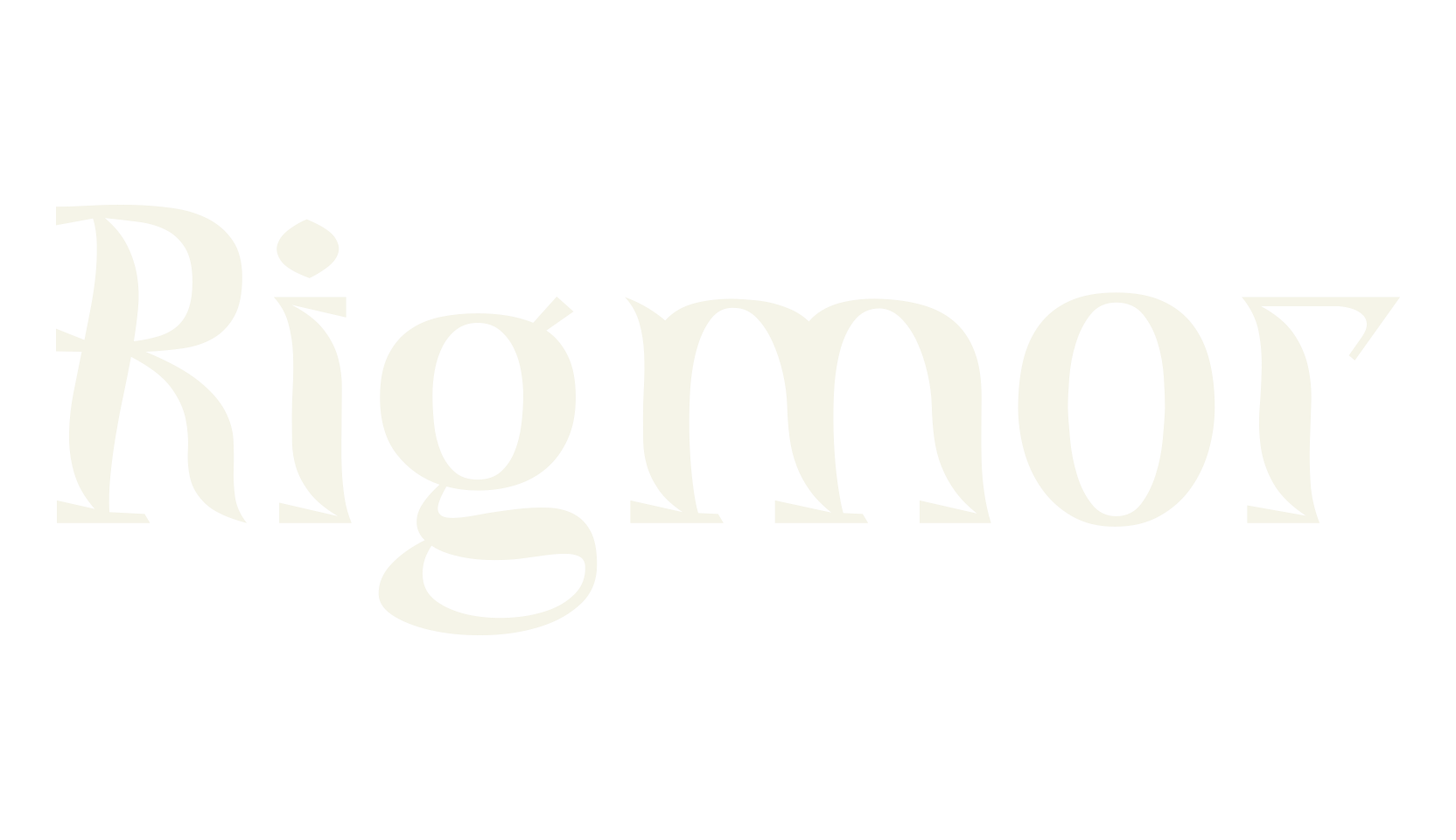 Rigmor, retro font preview