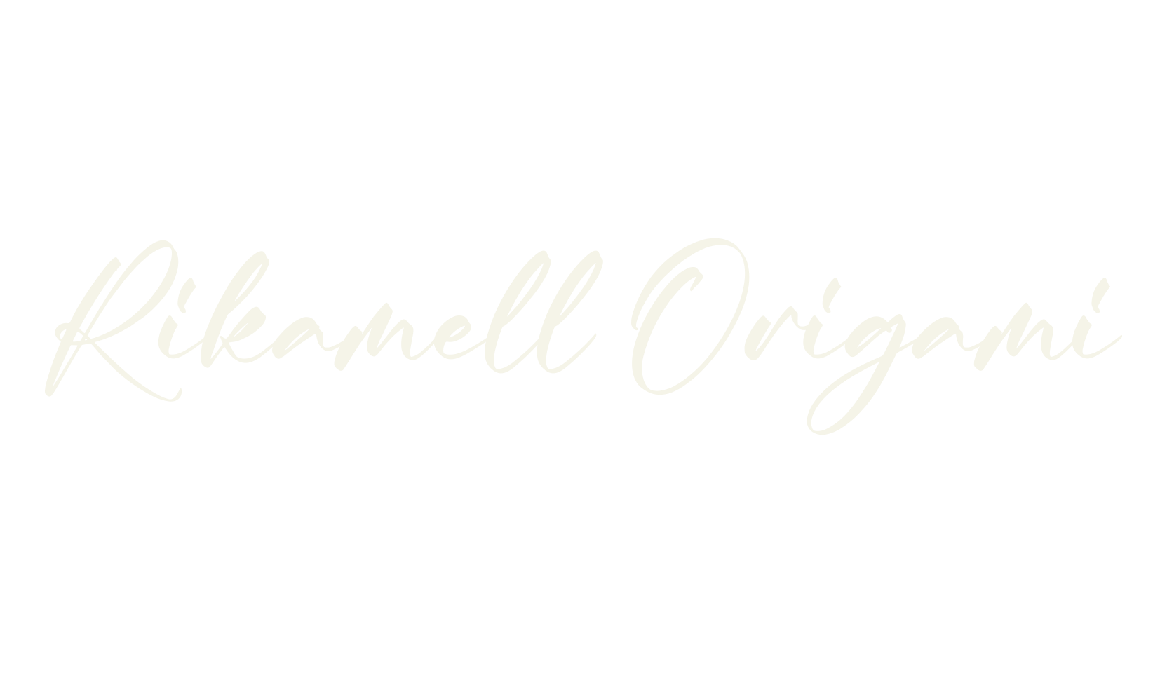 Rikamell Origami, lettering font preview
