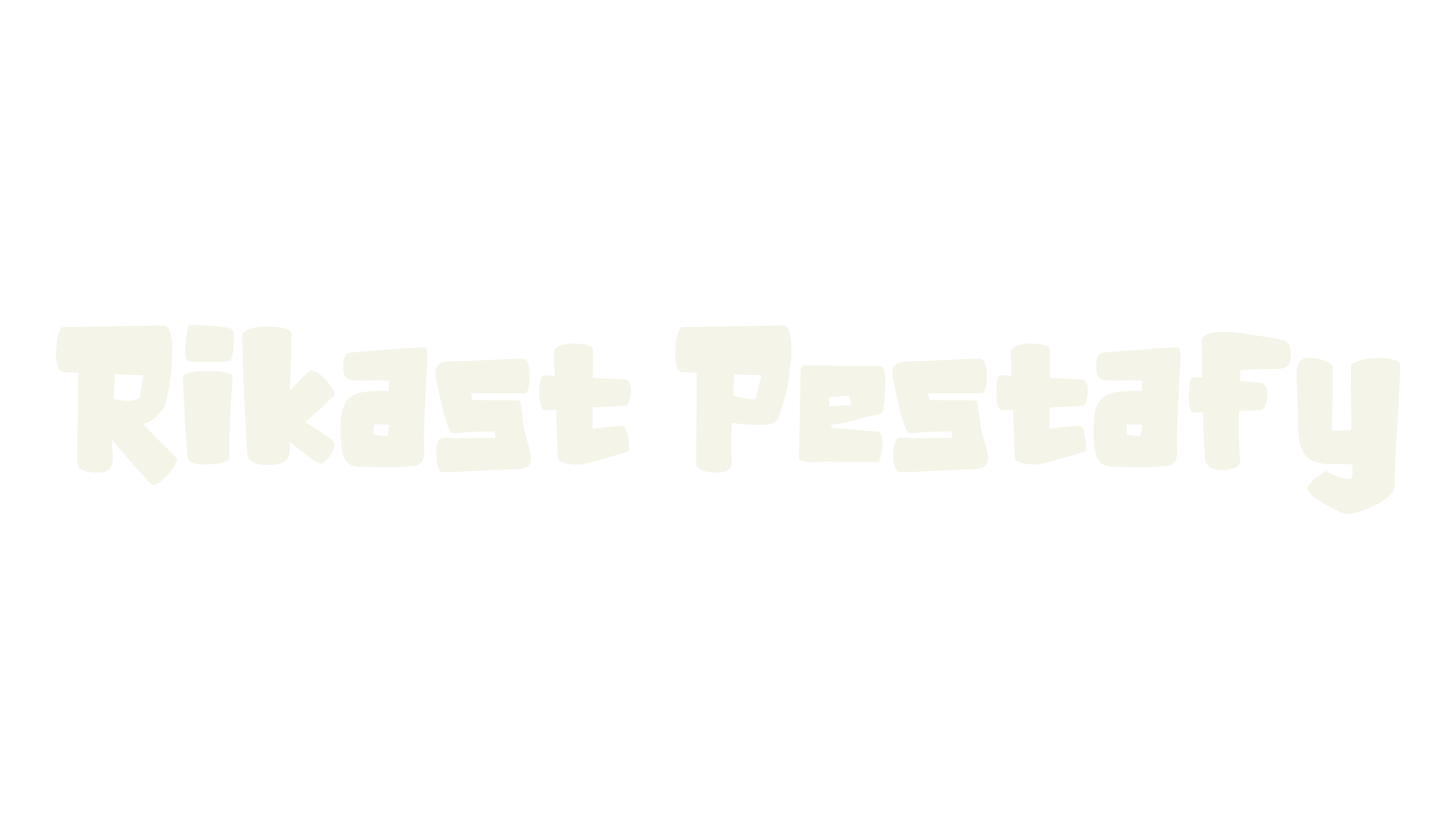 Rikast Pestafy, modern font preview