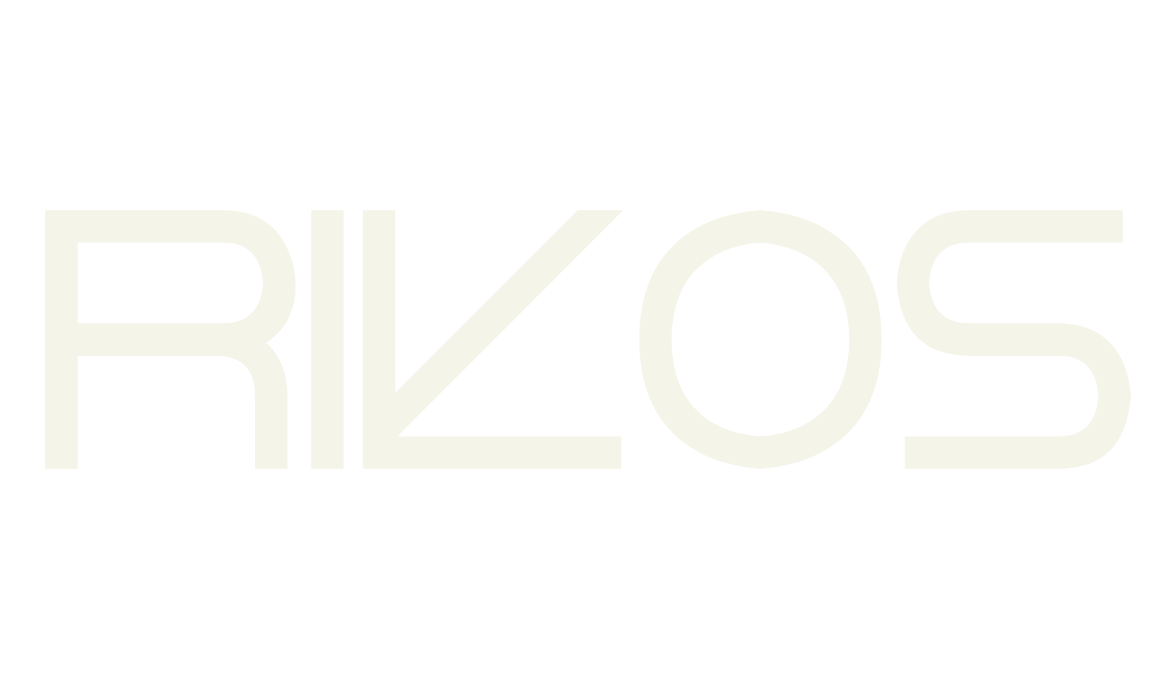 Rikos, futuristic font preview