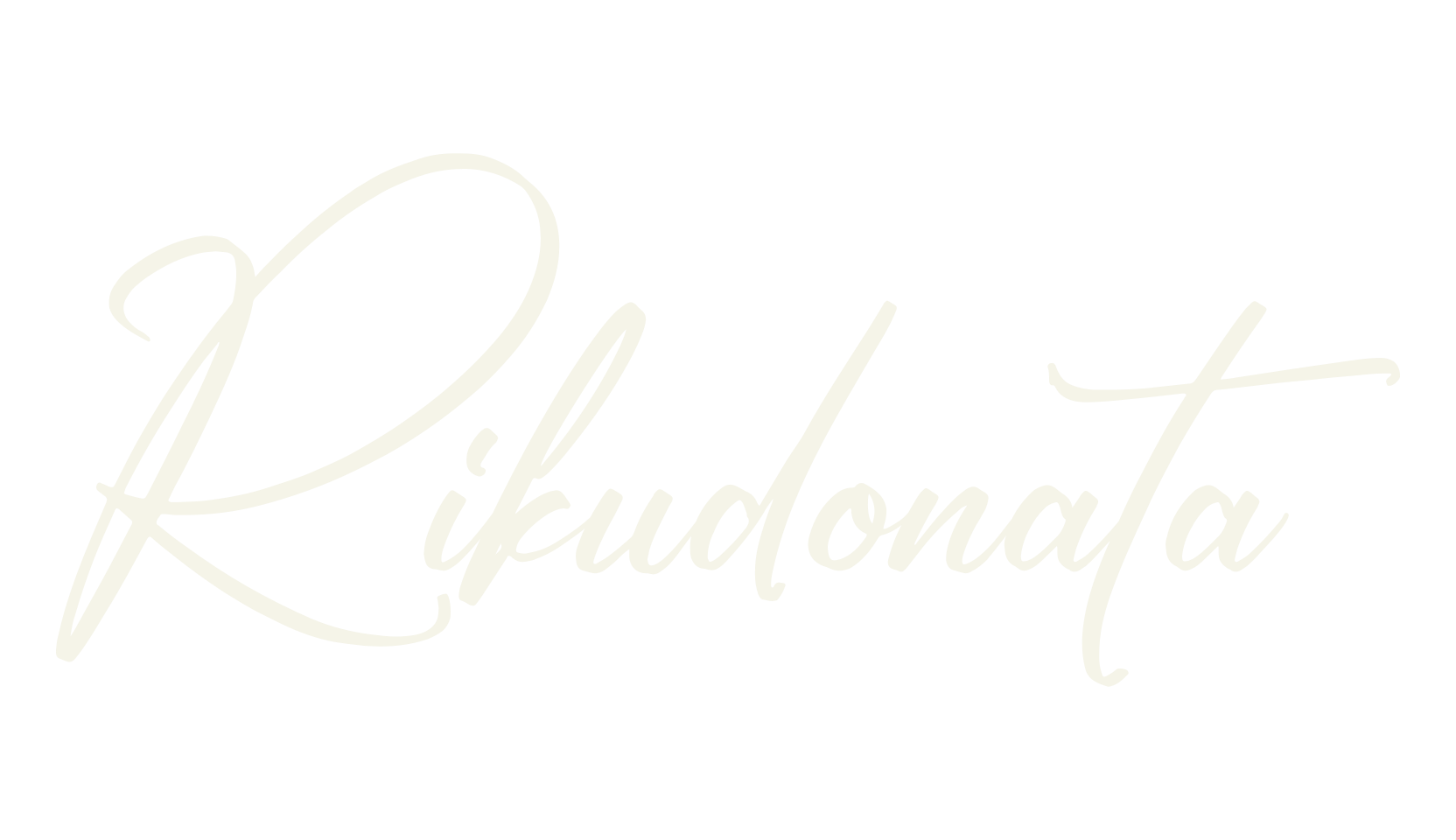 Rikudonata, cursive font preview