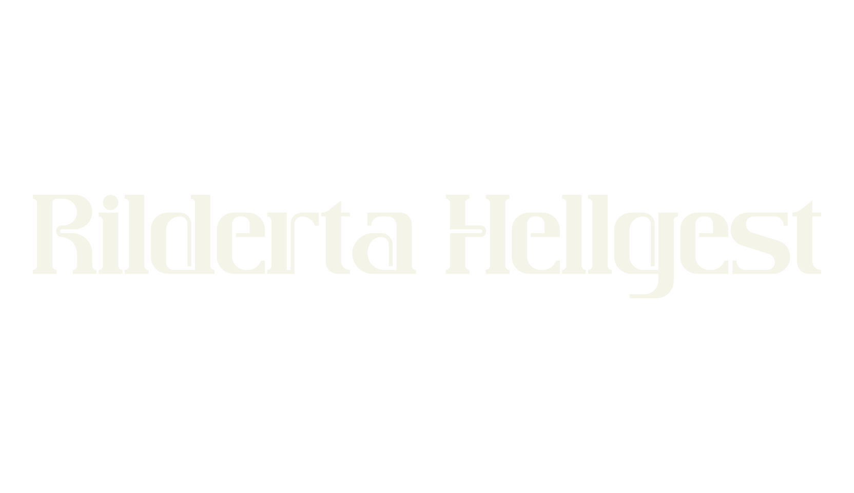 Rilderta Hellgest, serif font preview