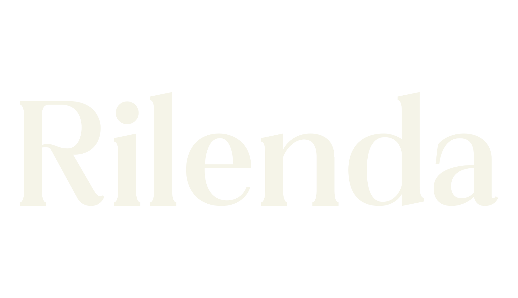 Rilenda, serif font preview