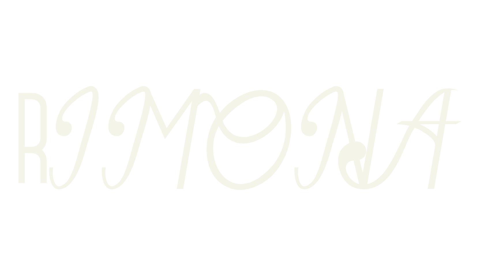 Rimona, poster font preview