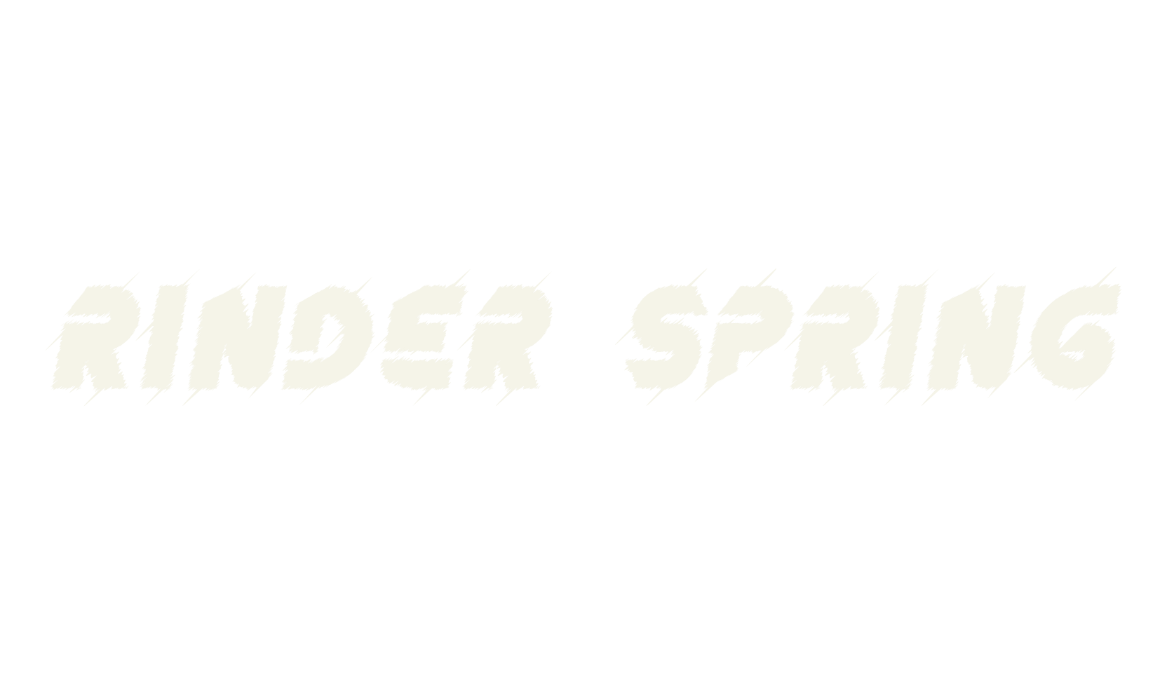 Rinder Spring, custom font preview