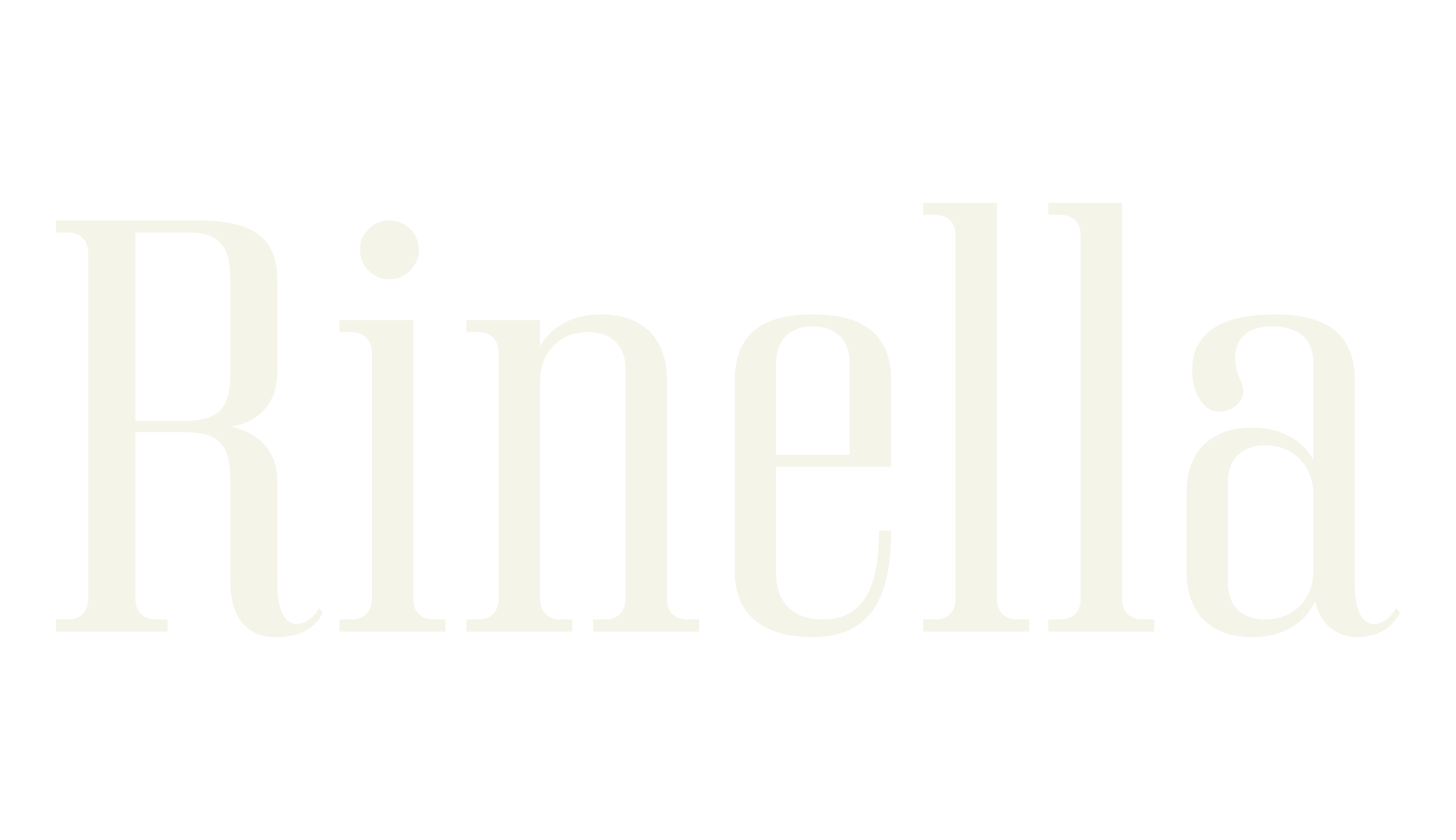 Rinella, serif font preview