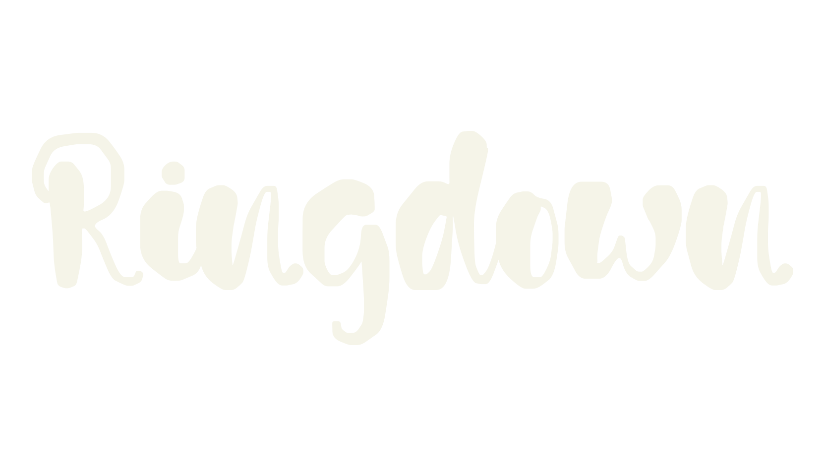 Ringdown, lettering font preview
