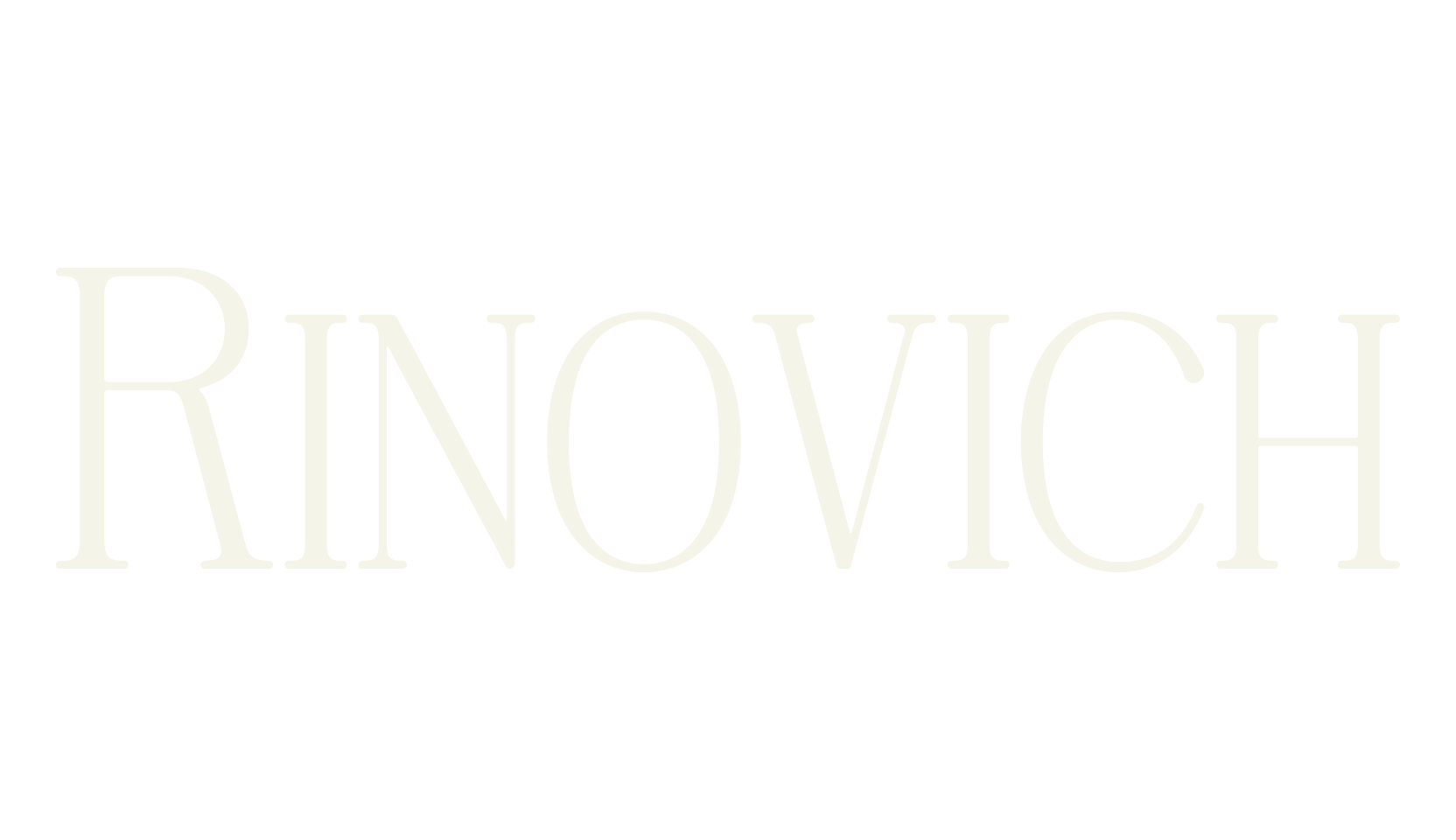 Rinovich, modern font preview