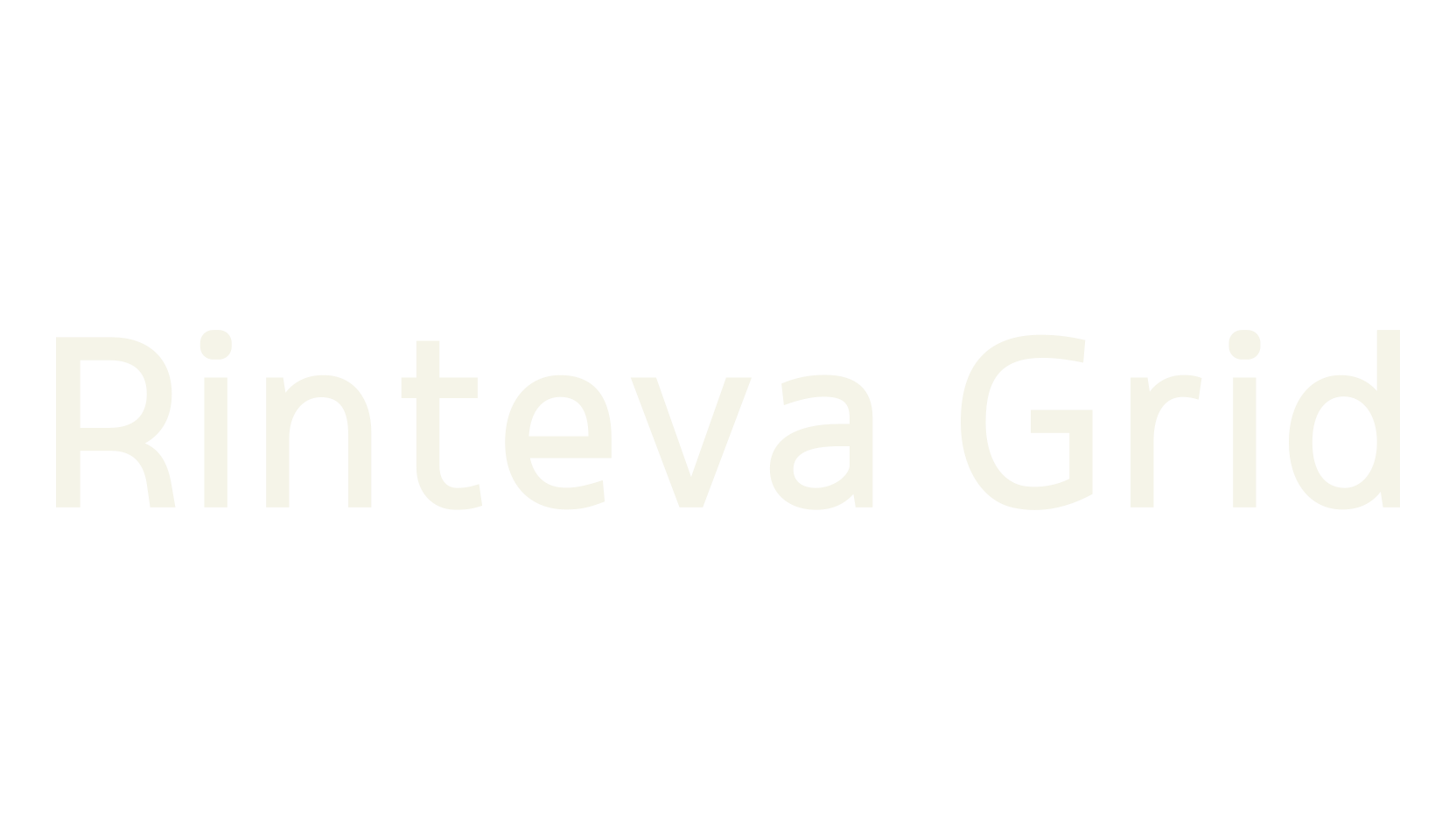 Rinteva Grid, sans serif font preview