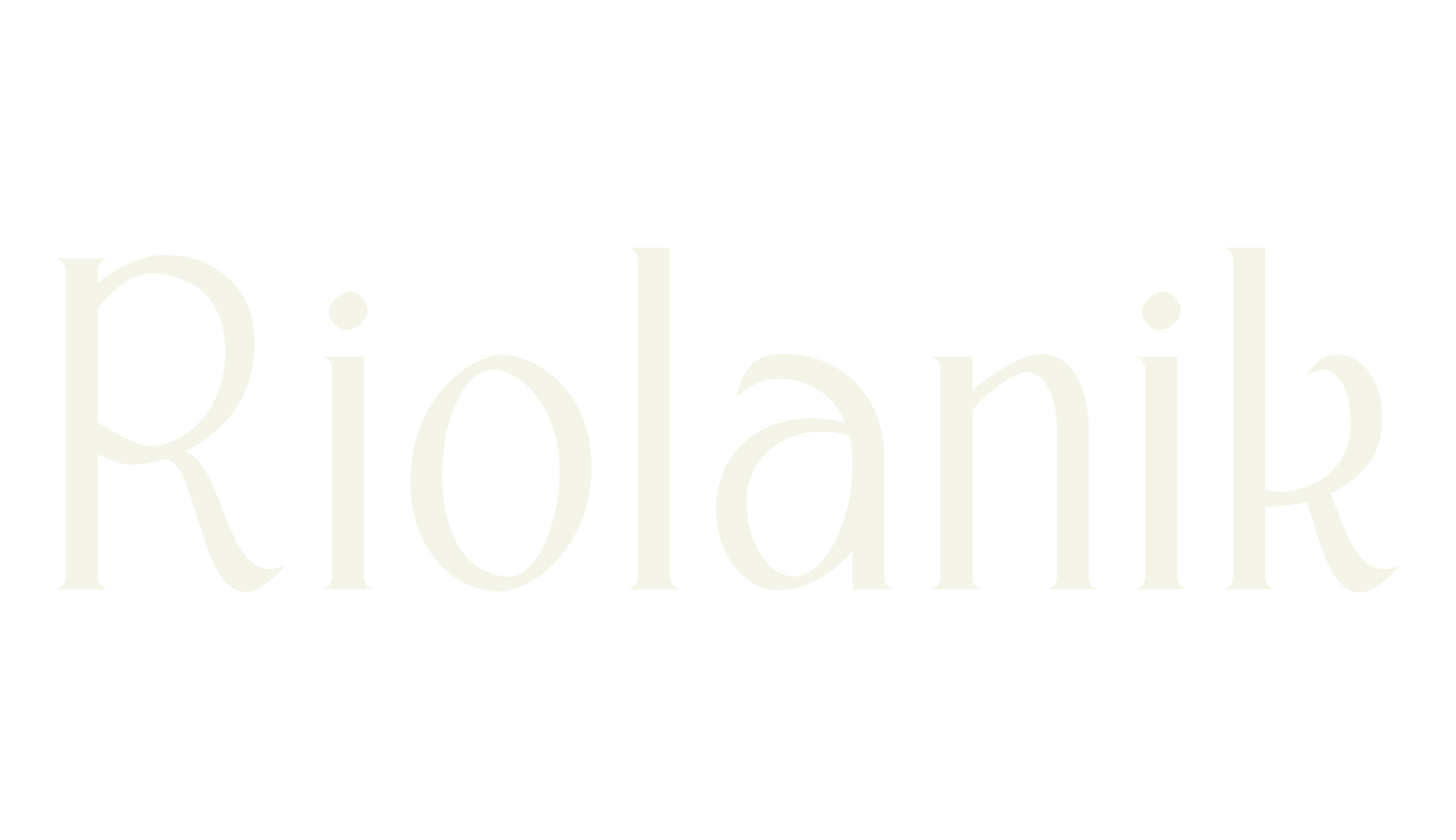 Riolanik, serif font preview