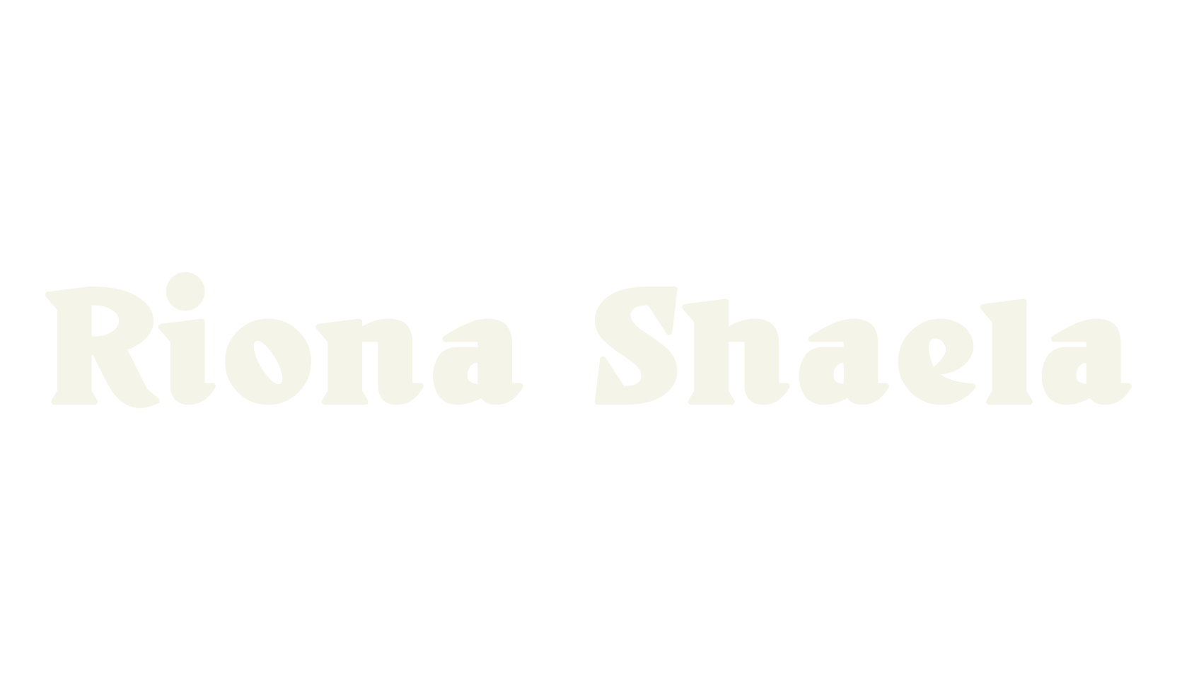 Riona Shaela, bold font preview