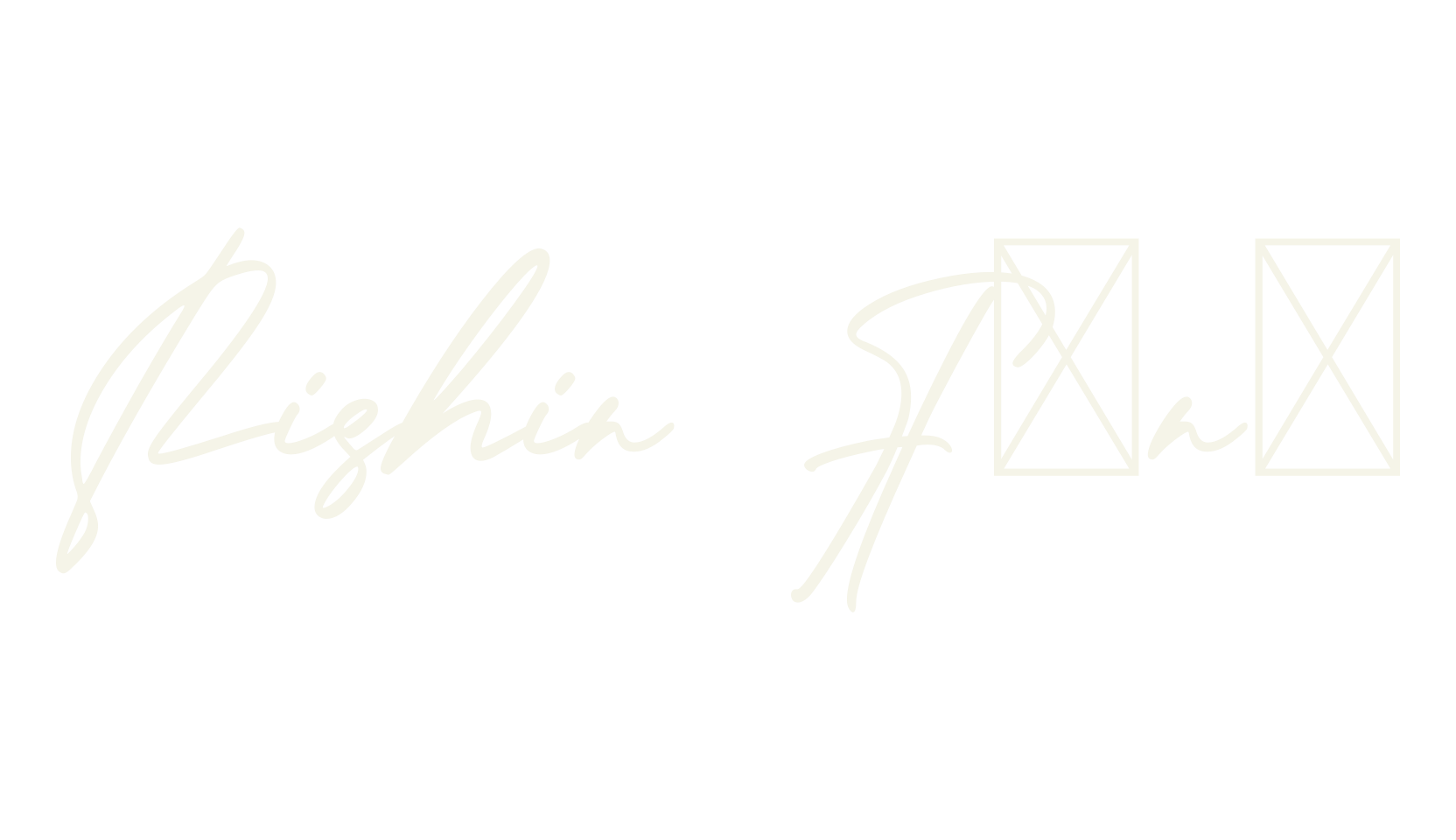 Rishin Font, signature font preview