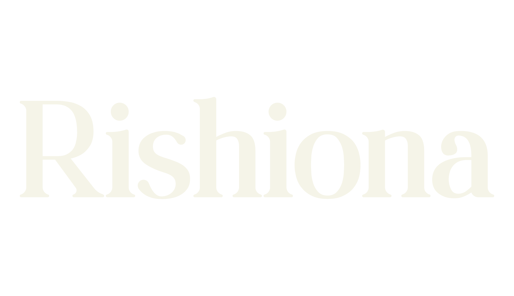 Rishiona, typography font preview