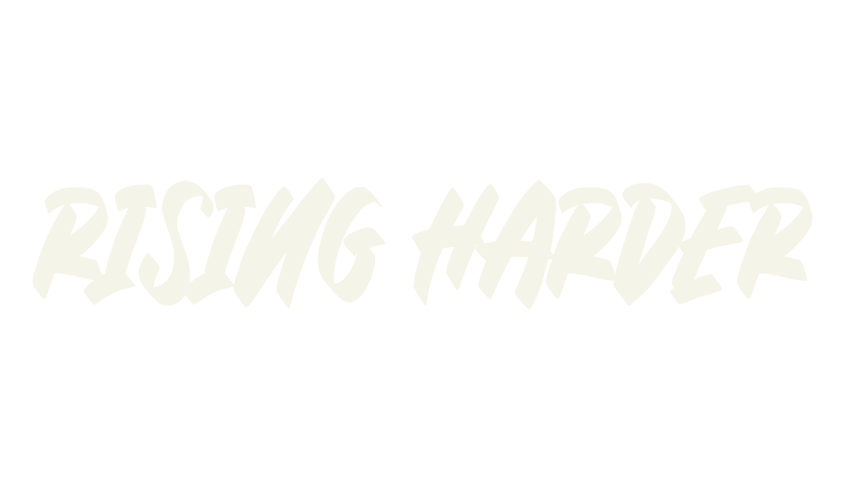 Rising Harder, album cover font preview