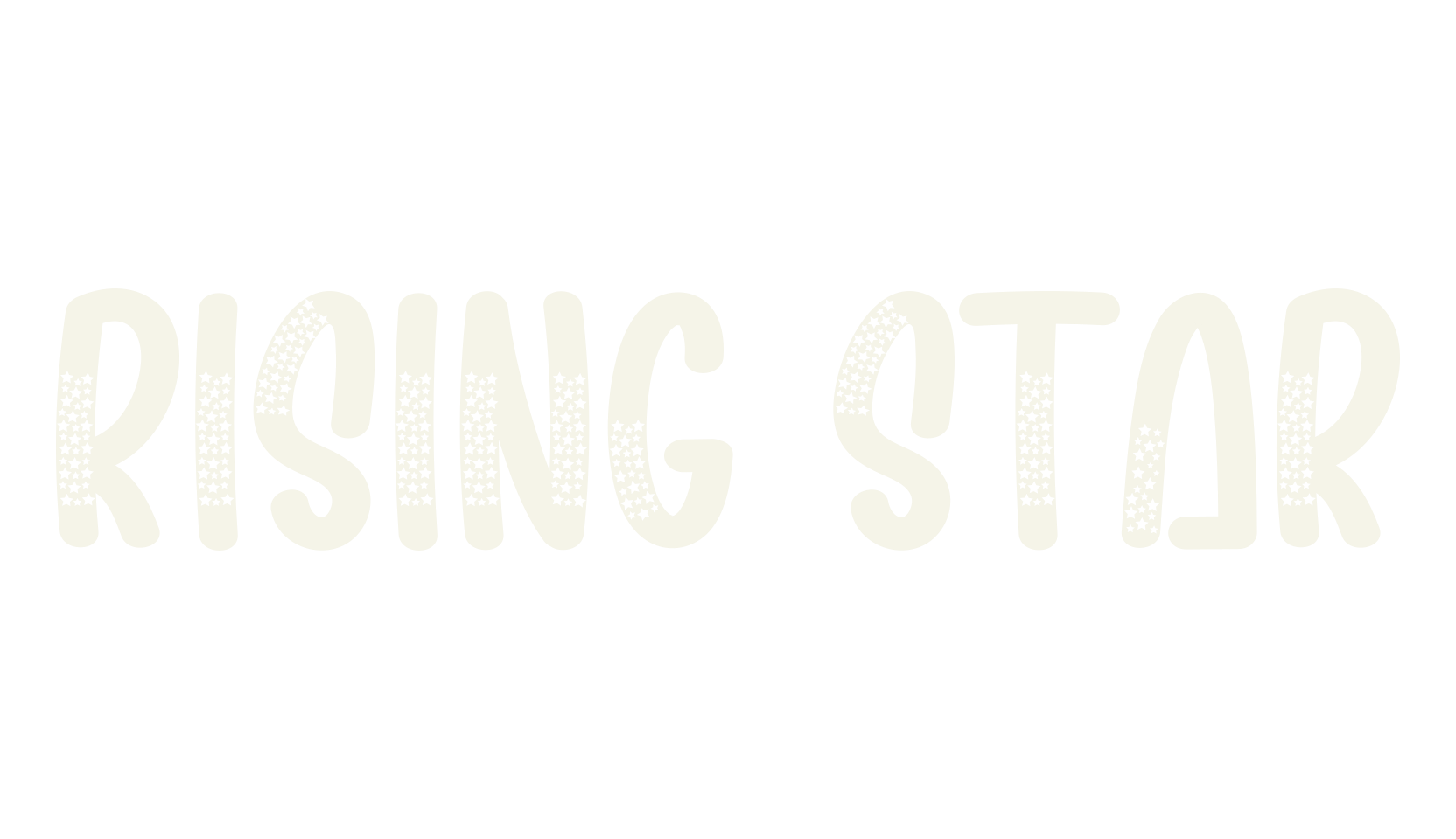 Rising Star, modern font preview