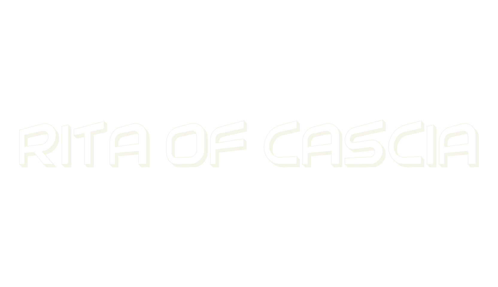 Rita of Cascia, 3d font preview