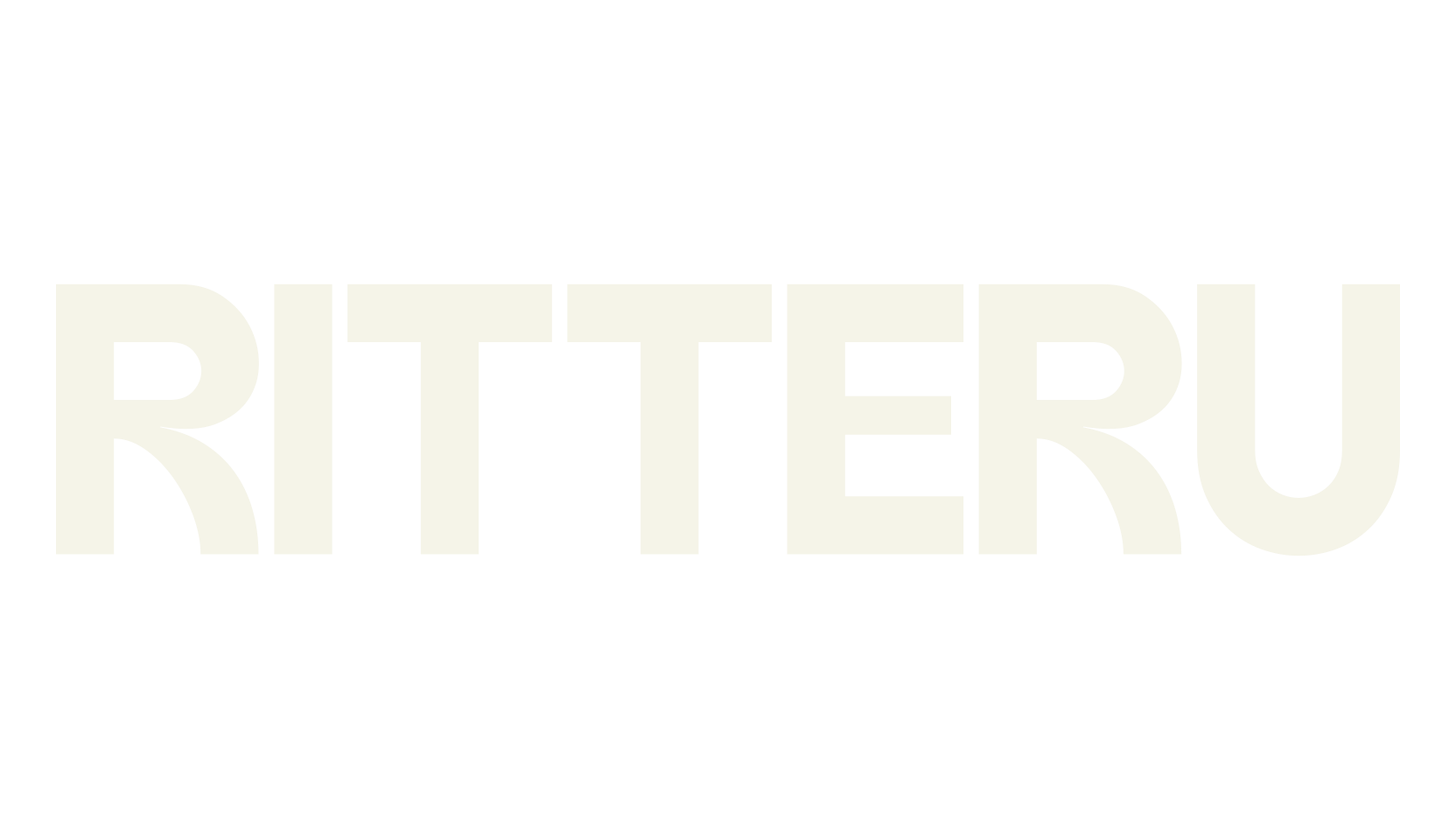 RITTERU, bold font preview